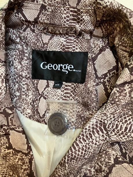 Dámske sako skrátený kabát s potlačou hadej kože, george,m