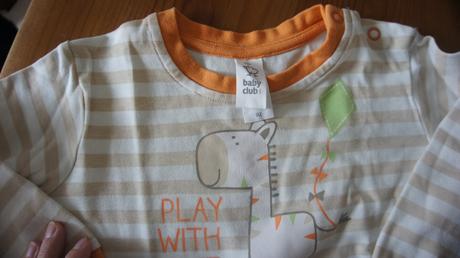 Pyžamko zebra, baby club,92