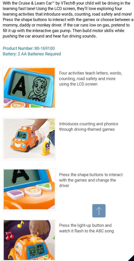 Učiace auto cruise&learn vtech, 