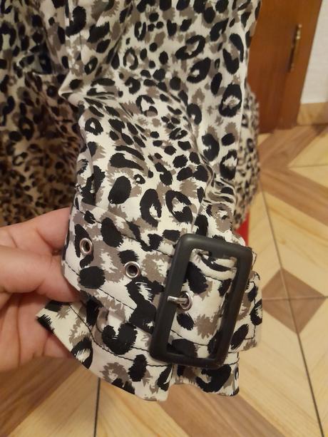 Krásny leopardí trenčkot, new look,46
