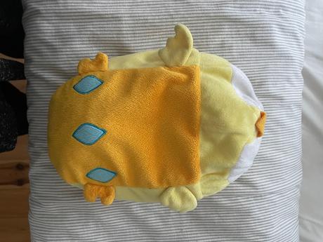 Plyšová žltá sovička, 