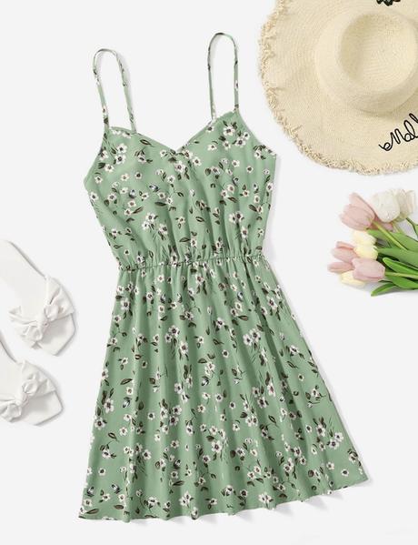 Mentolové šaty na ramienka, s