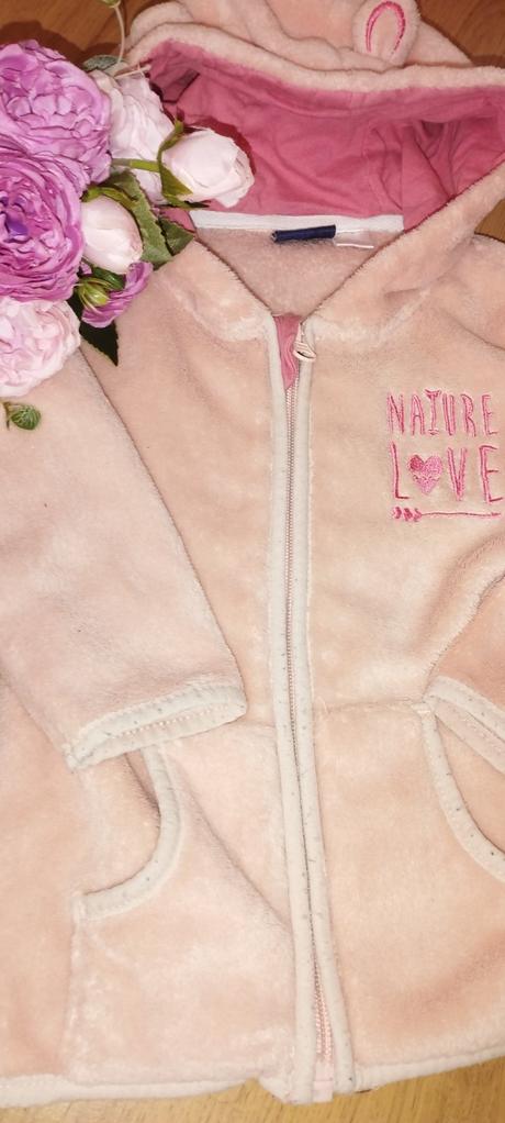 Flísová mikina s uškami 86/92, lupilu,92