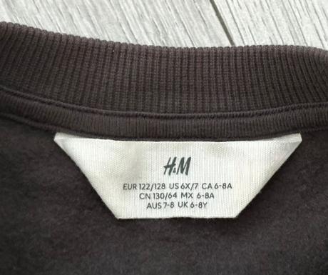 Dračia mikina veľ. 122/128, h&m,128