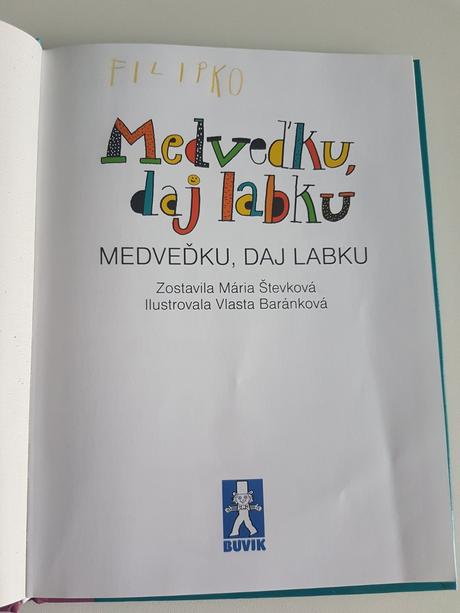 Kniha medveďku daj labku,