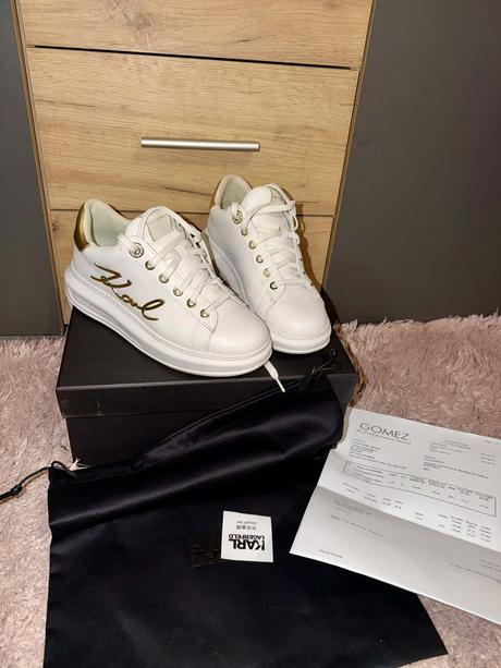 Karl lagerfeld signia lace kozene original tenisky, karl lagerfeld,38