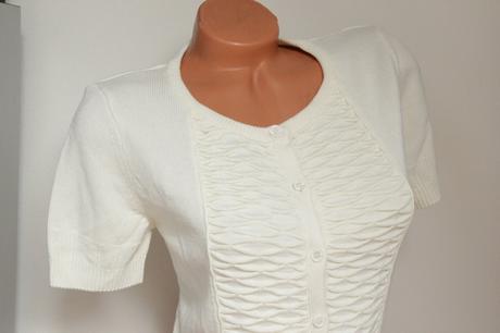 Krémový svetrík na gombíky h&m m/l, m