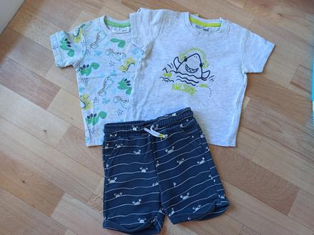 Tričká, kraťasy veľ.80, f&f,80