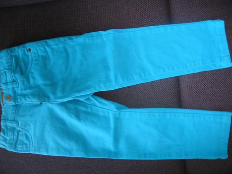Krásne tyrkysové nohavice, tom tailor,104