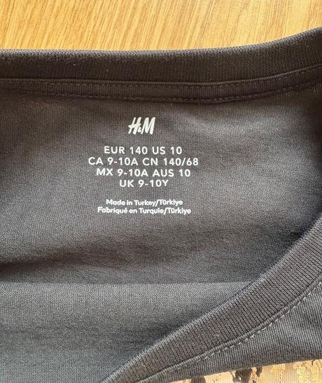 Tričko so zlatým srdcom 146/152, h&m,146