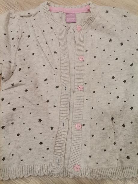 Dievčenský sivy svetrík na gombíky, dopodopo,74