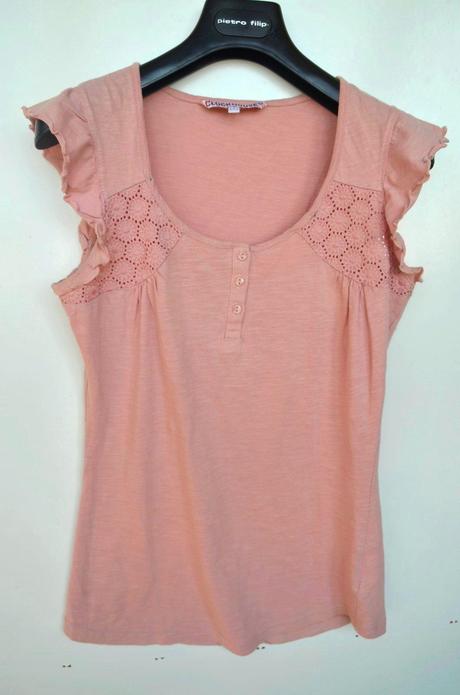 Romantické tričko, clockhouse,s