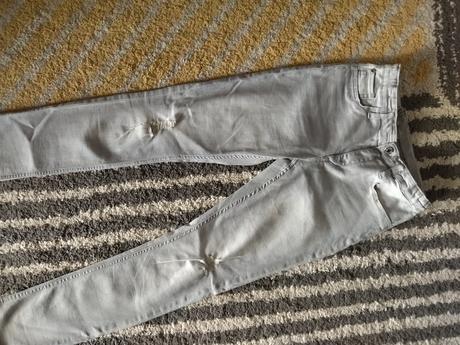 Sivé skinny fit rifle, h&m,152