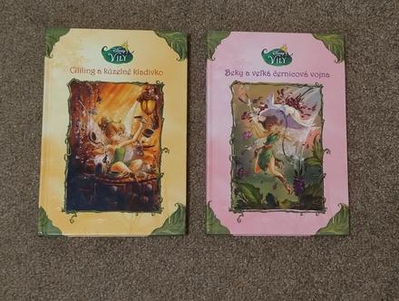 Knihy - víly disney (2 knihy), 