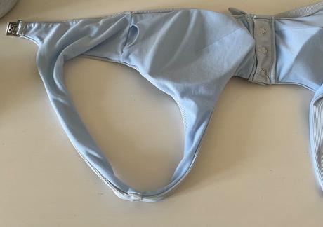 Bledomodrá plavková podprsenka m/38, m