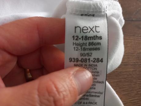 Body s krátkym rukávom 12-18mes. zn.next, next,86