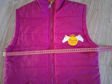 Ružová dievčenská vesta, 164