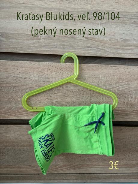 Kraťasy blukids, veľ. 98/104, 98