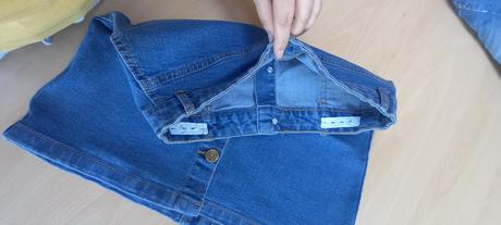 Rifľová sukňa na gombíky, 158