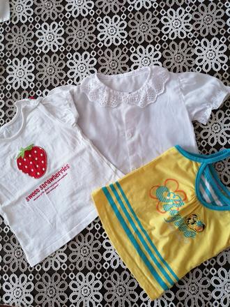 Dievčenské oblečenia mix 68 3ks, 68–80