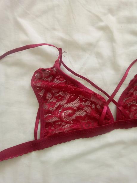 Bordová podprsenka, m