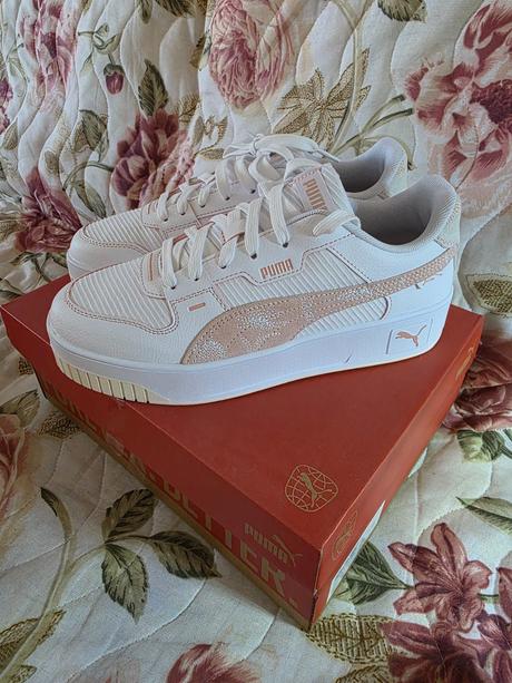Puma  carina street lux - tenisky - puma white-ros, puma,39