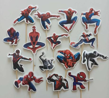 Tortový zápich spiderman (15ks), 