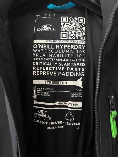 Oneil lyžiarska suprava, o'neill,164
