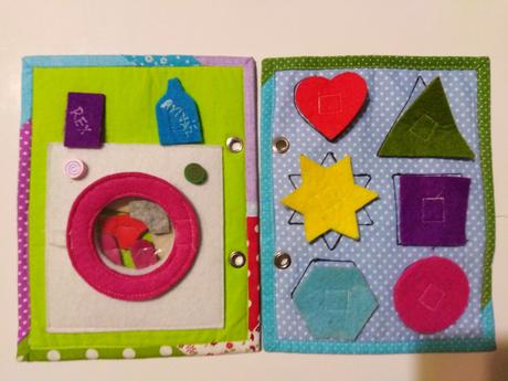 Quiet book - šitá látková kniha, 