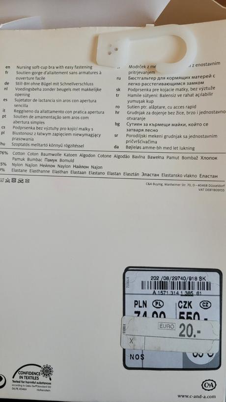 Dojčiace podprsenky veľ.85c - 2 kusy - super stav, 85c