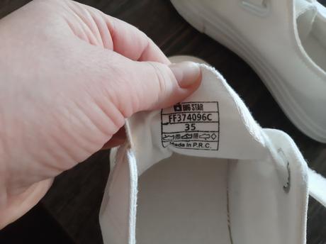 Tenisky big star-biele a čierne, 35