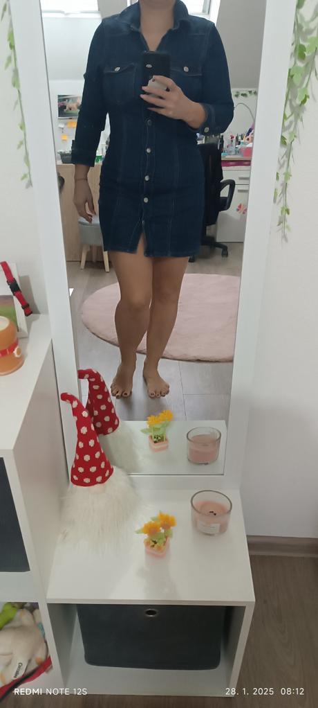 Riflové šaty alebo tunika, gina,40