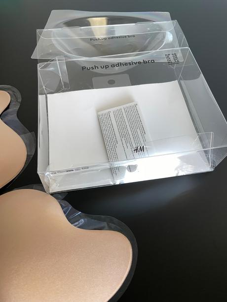 Textilná samolepiaca push-up podprsenka a/b béžová, h&m,75a