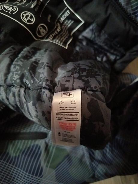 Chlapčenská zimná bunda, f&f,140