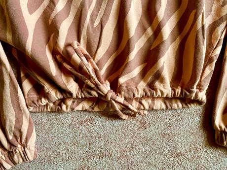 Crop mikina s tigrovaným vzorom, primark,xs