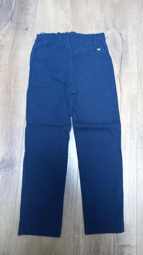 Tmavomodre nohavice, h&m,158