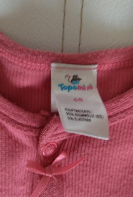 Rebrované pyžamko dupačky, topomini,68