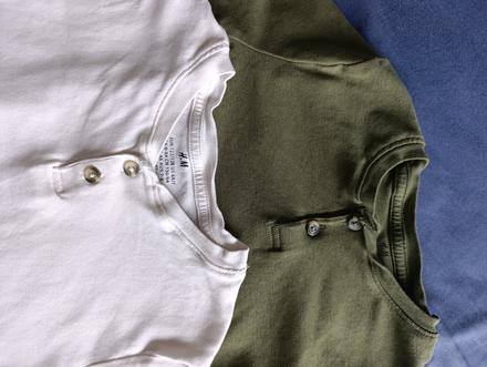 Letné tričká dvojpack hm veľ 128, h&m,128