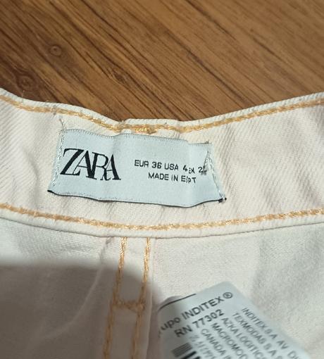 Riflové šortky s vysokým pásom zara, zara,s