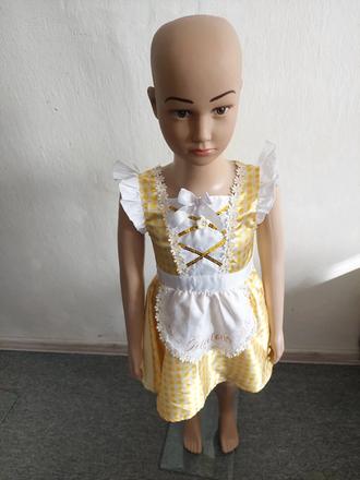 Zlatovláska goldilocks karnevalové šaty veľ.3-4r, 