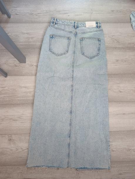 Sukňa jeans, stradivarius,s