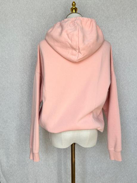 Mikina hoodie v pastelovej ružovej, xs