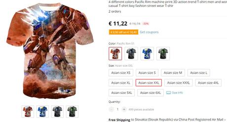 Tricko pacific rim, xl