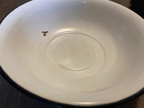 Starý retro smaltovaný lavór, misa,