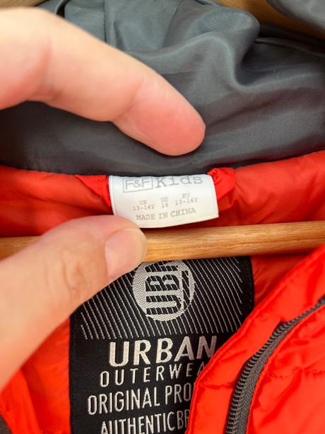 Oranzova prechodna bunda f&f, f&f,164