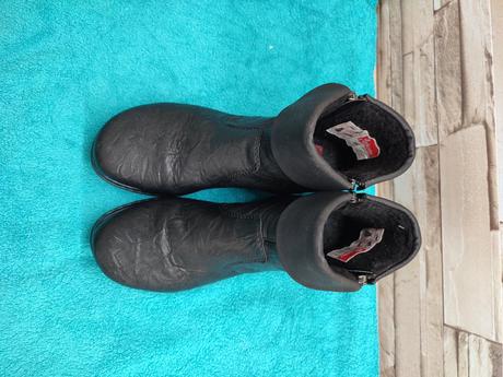 Rieker 38 - dámske kožené zateplené topánky, rieker,38