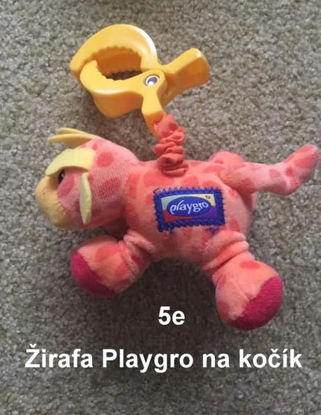 Žirafa playgro na kočík, vibrujúca, 