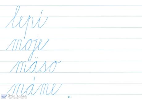 Písanka 3 prvé písmená,