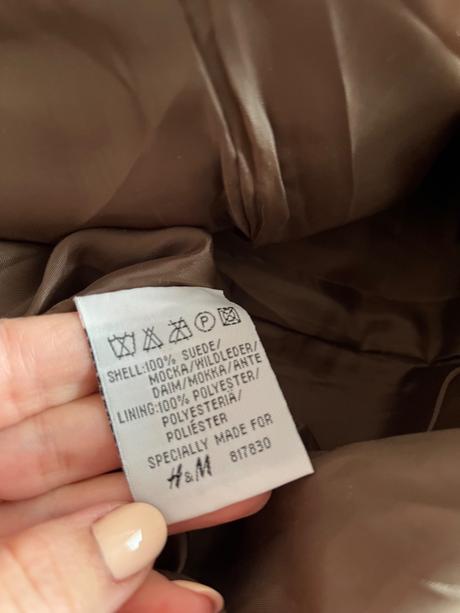 Semišova kozena sukna h&m, h&m,40