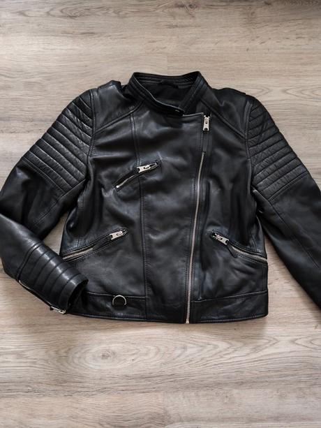 Koženková bunda moderná, zara,xl
